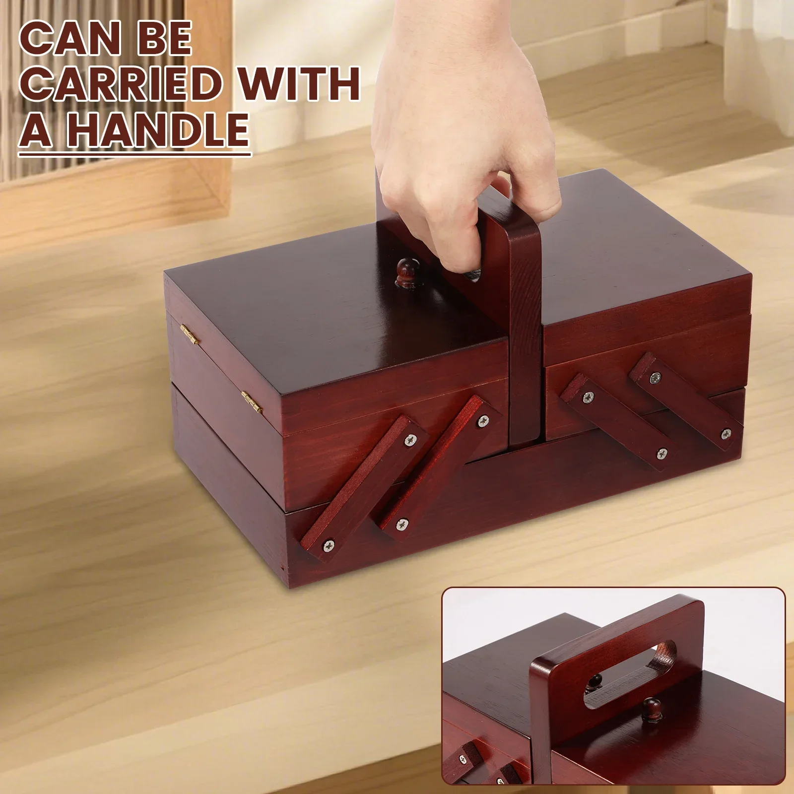 Boîte à fil à coudre extensibl - Reel Handle avis et prix
