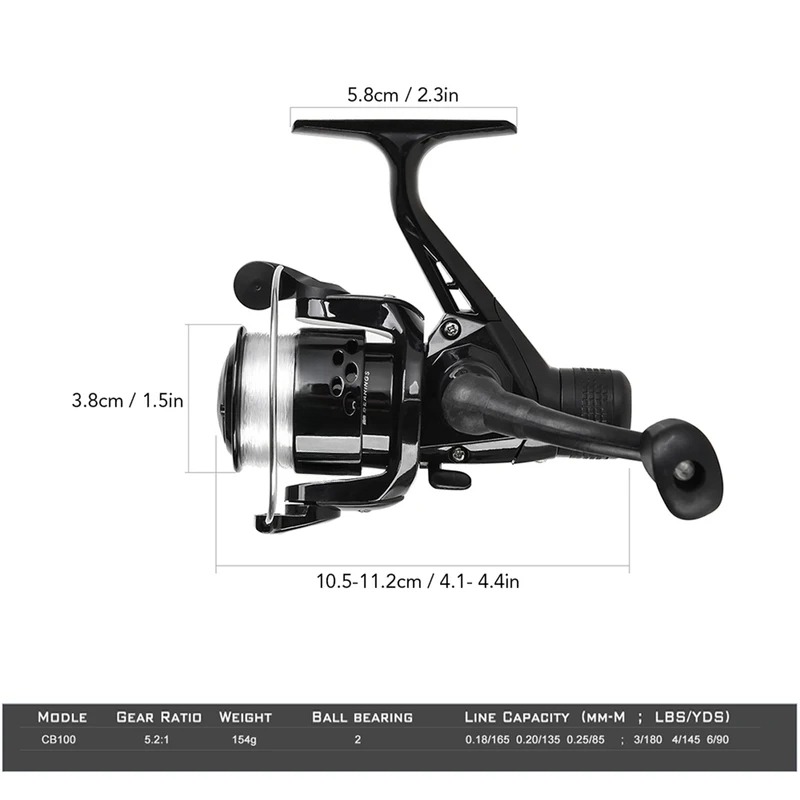 BRAVMAK 2.1/2.3 mTelescopique  - Spincast Reel avis et prix